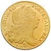 Image 1 : Brazil (Rio mint), gold 6400 reis, Jose I, 1753-R, NGC UNC details / saltwater damage / Clive of Ind