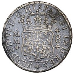 Mexico City, Mexico, pillar 8 reales, Ferdinand VI, 1756MM, ex-Jones.