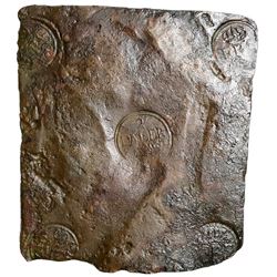 Sweden (Avesta mint), copper 2 daler "plate money," Fredrik I, 1750, ex-Jones.