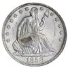 Image 1 : USA (New Orleans mint), Seated Liberty half dollar, 1858-O, 8 in rock variety, NGC SS Republic / Shi