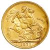 Image 2 : Great Britain (London, England), gold sovereign, Victoria (young head), 1871, St. George reverse, ho