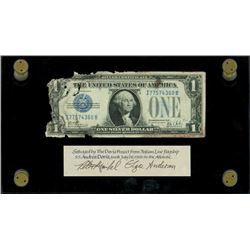 USA, silver certificate, $1, series 1928B, serial I77574360B, Woods-Mills, very rare, ex-Malone.