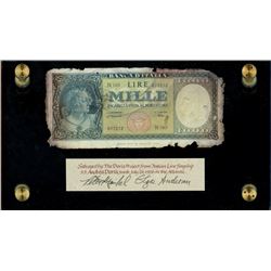 Italy, Banca D'Italia, 1000 lire, 10-2-1948, serial N165 / 017212, ex-Malone.