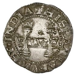 Mexico City, Mexico, 1 real, Charles-Joanna, "Early Series," assayer F to right, mintmark M to left