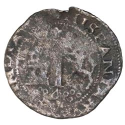 Mexico City, Mexico, copper 4 maravedis, Charles-Joanna, "Early Series," no assayer (assayer-G perio