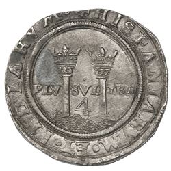 Mexico City, Mexico, 4 reales, Charles-Joanna, "Late Series," assayer L/A to right, mintmark M to le