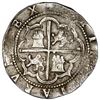 Image 2 : Lima, Peru, cob 8 reales, Philip II, assayer Diego de la Torre, *-8 to left, P-oD to right, ex-Jones