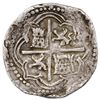 Image 2 : Potosi, Bolivia, cob 8 reales, Philip II, assayer B (4th period), ex-Jones.