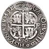 Image 2 : Potosi, Bolivia, cob 8 reales Royal (galano), 1670E, NGC VF details / holed, ex-Jones (Plate Coin).