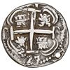 Image 2 : Potosi, Bolivia, cob 4 reales Royal (galano), 1727/6Y, Louis I, extremely rare, NGC XF details / hol