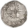 Image 2 : Panama, cob 2 reales, Philip II, assayer oB to right, mintmark AP above denomination II to left, ver