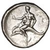 Image 2 : Calabria, Tarentum, AR nomos (didrachm), ca. 300-290 BC, "boy on dolphin."