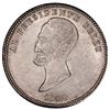 Image 1 : Potosi, Bolivia, medallic 1 sol, 1852, Belzu / City of Potosi, PCGS AU55, ex-Whittier.