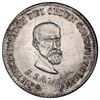 Image 1 : Potosi, Bolivia, medallic 1/4 peso, 1863, Acha / Constitution, PCGS UNC details / cleaning, ex-Whitt