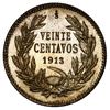 Image 2 : Santiago, Chile, 20 centavos, 1913, NGC MS 65, "top pop."