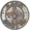 Image 2 : Kirin, China, 1/2 dollar, 1898, NGC AU 58.