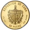 Image 2 : Cuba, gold proof 50 pesos, 1990, Bolivar, NGC PF 68 Ultra Cameo, ex-Rudman.
