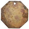 Image 2 : St. Thomas, Danish West Indies, octagonal uniface brass 2 lb ice token, Raven & Co. (ca. 1915-30), r
