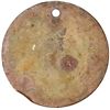 Image 2 : St. Thomas, Danish West Indies, round uniface brass 1 lb ice token, Raven & Co. (ca. 1915-30), rare.