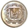 Image 2 : Dominican Republic, copper-nickel 1/2 peso, 1967, NGC MS 67+, finest known in NGC census.