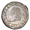 Image 1 : Quito, Ecuador, 1/4 real, 1852GJ, CONSTITUC variety, NGC MS 66+, finest known in NGC census.
