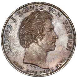 Bavaria (German States), taler, 1828, Ludwig I, 10th anniversary of the Constitution, NGC MS 62.