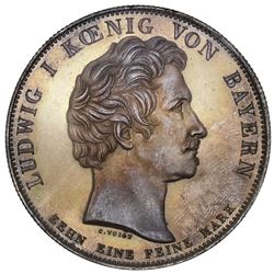 Bavaria (German States), taler, 1830, Ludwig I, Loyalty, NGC MS 63.