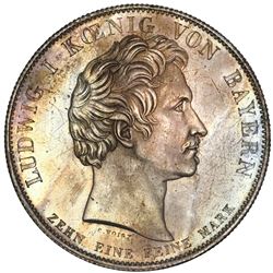Bavaria (German States), taler, 1835, Ludwig I, Benedictine Order school, NGC MS 63.