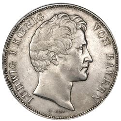 Bavaria (German States), taler, 1837, Ludwig I, Monetary Union.