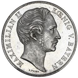 Bavaria (German States), 2 gulden, 1854, Maximilian II, NGC MS 63.