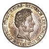 Image 1 : Reuss-Schleiz (German States), 2 taler, 1853-A, Heinrich LXII, NGC AU details / obverse scratched.
