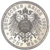 Image 2 : Saxe-Altenburg (German States), 5 mark, 1901-A, Ernst I, commemorating the duke's 75th birthday, rar