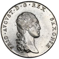 Saxony (German States), taler, 1807-SGH, Friedrich August, NGC MS 64.