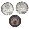 Image 2 : Lot of three Guatemala (Central American Republic) 8 reales: 1837BA, 1839MA, 1842MA.
