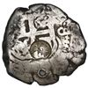 Image 1 : Guatemala, 4 reales, sun-over-mountains countermark (Type II, 1839) on cross side of a Potosi, Boliv