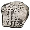 Image 2 : Guatemala, 4 reales, sun-over-mountains countermark (Type II, 1839, contemporary counterfeit) on cro
