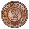 Image 1 : Guatemala, copper 2 reales token, Avelino de Leon Munoz / Finca Tanemburgo, late 1800s(?).
