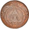 Image 2 : Tegucigalpa, State of Honduras (struck in London, England), provisional 2 pesos, 1862T-A, NGC MS 63 