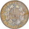 Image 1 : Honduras (struck at the Paris mint), copper-nickel proof 1 real pattern, 1870-TASSET, President Medi