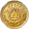 Image 2 : Honduras, gold 5 pesos, 1895/85, rare, NGC AU 58, finest known in NGC census.