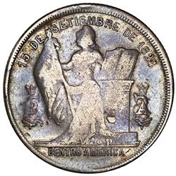 Honduras, 50 centavos, 1896/86, with P on pedestal, rare, NGC VF 20, finest and only example in NGC