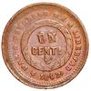 Image 2 : Honduras, bronze 1 centavo, 1893/83, denomination UN/10, wreath type, REPLBLICA error, NGC MS 61 BN,