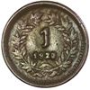 Image 2 : Honduras, bronze 1 centavo, 1920, no CENTAVOS, PCGS XF40(BN), finest and only example in PCGS census