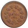 Image 2 : Honduras, bronze 1/2 centavo, 1881, very rare, PCGS AU58.