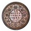 Image 2 : Lahore, India (British), silver original proof 1/4 rupee, George VI, 1943-L, very rare, PCGS PR64, f