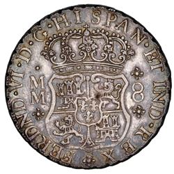 Mexico City, Mexico, pillar 8 reales, Ferdinand VI, 1760MM, ex-Potomac.