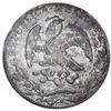 Image 2 : Guadalupe y Calvo, Mexico, cap-and-rays 8 reales, 1845MP, small round cap / round tail variety (rare