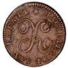 Image 2 : Michoacan, Mexico, bronze 1/4 real token, 1847, Hacienda San Rafael, rare.
