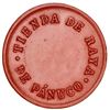 Image 1 : Mexico/Sweden (mule), red vulcanite token, Tienda de Raya de Panuco / Malmo Angkok, denomination "35
