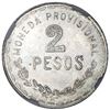 Image 2 : Oaxaca, Mexico, 2 pesos provisional, 1915TM, denomination 2 with interior lines, NGC MS 61, ex-Jones